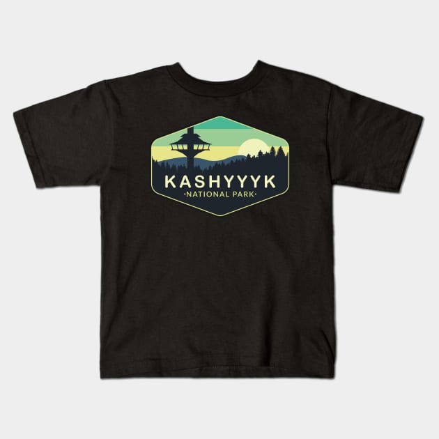 kashyyyk National Park Kids T-Shirt by Space Club